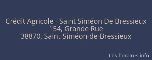 Crédit Agricole - Saint Siméon De Bressieux
