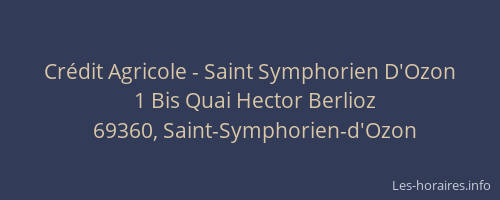 Crédit Agricole - Saint Symphorien D'Ozon