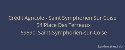 Crédit Agricole - Saint Symphorien Sur Coise