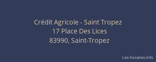 Crédit Agricole - Saint Tropez