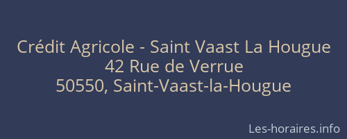 Crédit Agricole - Saint Vaast La Hougue
