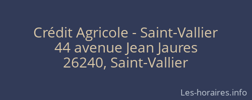 Crédit Agricole - Saint-Vallier