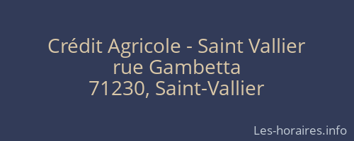 Crédit Agricole - Saint Vallier