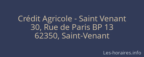Crédit Agricole - Saint Venant