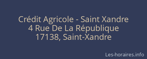 Crédit Agricole - Saint Xandre