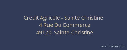 Crédit Agricole - Sainte Christine