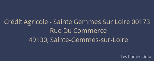 Crédit Agricole - Sainte Gemmes Sur Loire 00173