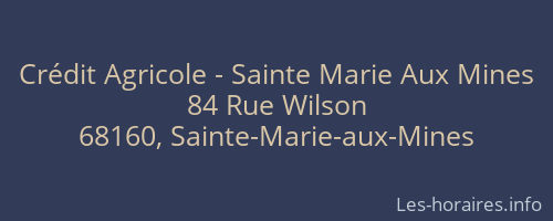 Crédit Agricole - Sainte Marie Aux Mines