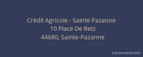 Crédit Agricole - Sainte Pazanne