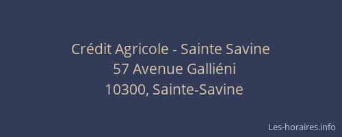 Crédit Agricole - Sainte Savine