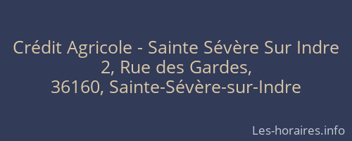 Crédit Agricole - Sainte Sévère Sur Indre