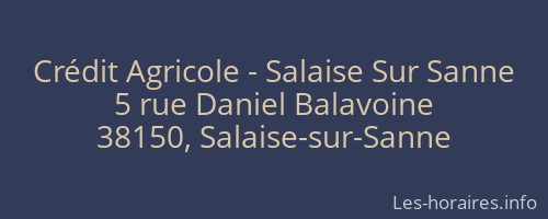 Crédit Agricole - Salaise Sur Sanne