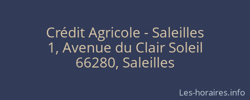 Crédit Agricole - Saleilles