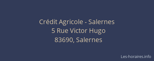 Crédit Agricole - Salernes