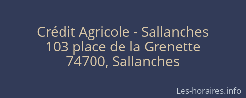 Crédit Agricole - Sallanches