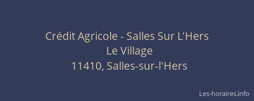 Crédit Agricole - Salles Sur L'Hers