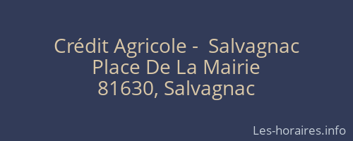 Crédit Agricole -  Salvagnac