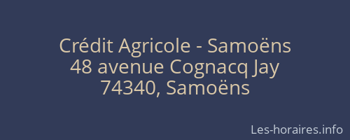 Crédit Agricole - Samoëns