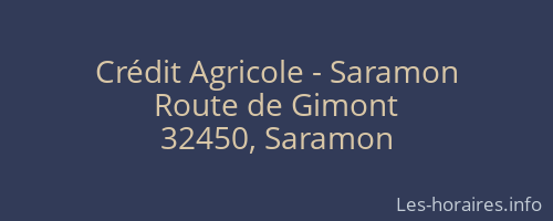 Crédit Agricole - Saramon