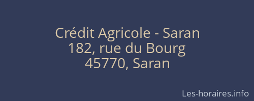 Crédit Agricole - Saran