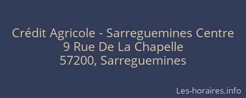 Crédit Agricole - Sarreguemines Centre