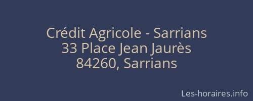 Crédit Agricole - Sarrians