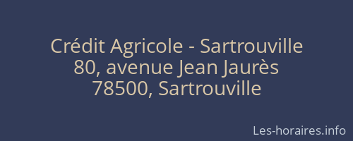 Crédit Agricole - Sartrouville