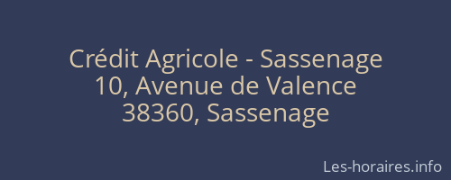 Crédit Agricole - Sassenage