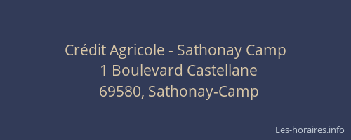 Crédit Agricole - Sathonay Camp