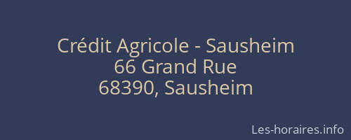 Crédit Agricole - Sausheim