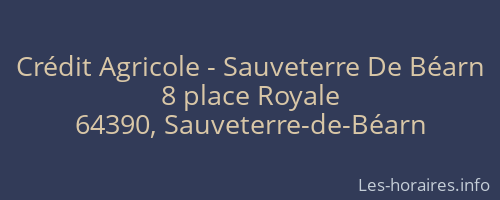 Crédit Agricole - Sauveterre De Béarn