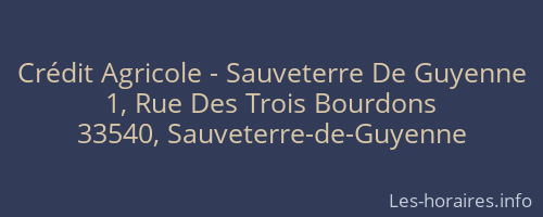 Crédit Agricole - Sauveterre De Guyenne