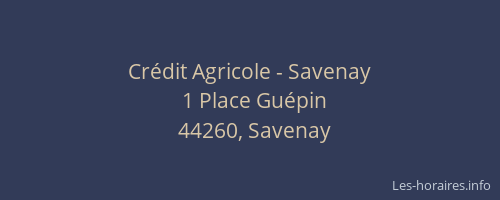 Crédit Agricole - Savenay
