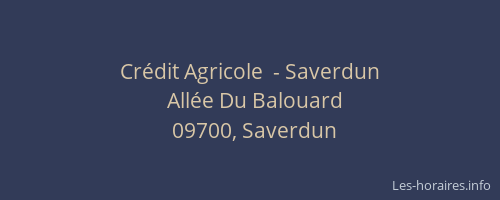 Crédit Agricole  - Saverdun