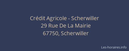 Crédit Agricole - Scherwiller