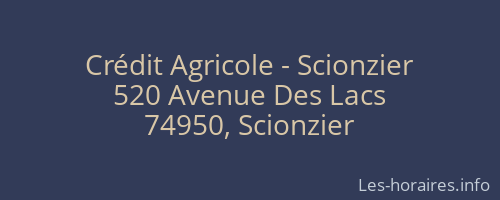 Crédit Agricole - Scionzier