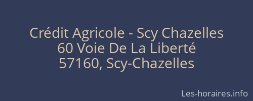 Crédit Agricole - Scy Chazelles