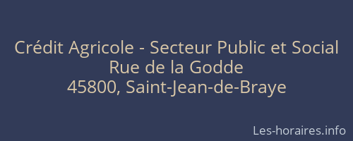Crédit Agricole - Secteur Public et Social