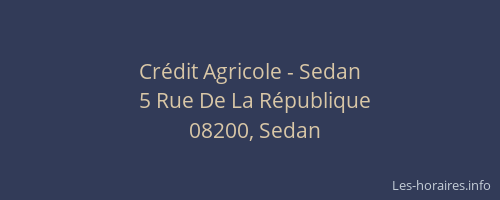 Crédit Agricole - Sedan