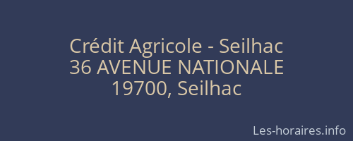 Crédit Agricole - Seilhac