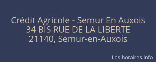 Crédit Agricole - Semur En Auxois