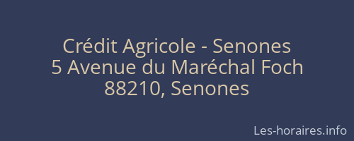 Crédit Agricole - Senones
