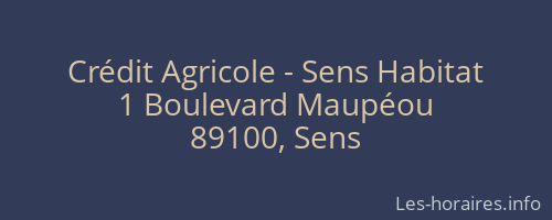 Crédit Agricole - Sens Habitat
