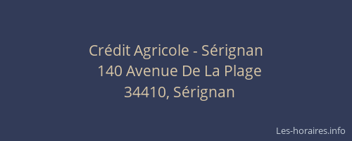 Crédit Agricole - Sérignan