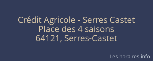Crédit Agricole - Serres Castet