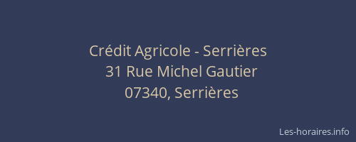 Crédit Agricole - Serrières