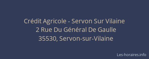 Crédit Agricole - Servon Sur Vilaine