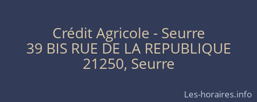 Crédit Agricole - Seurre