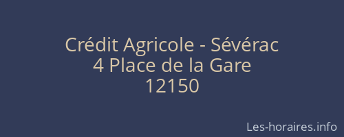 Crédit Agricole - Sévérac