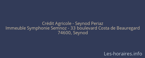 Crédit Agricole - Seynod Periaz